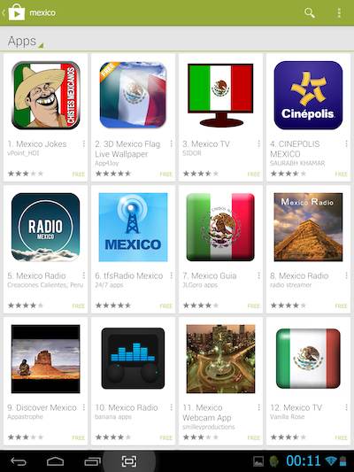 captura Google Play búsqueda mexico